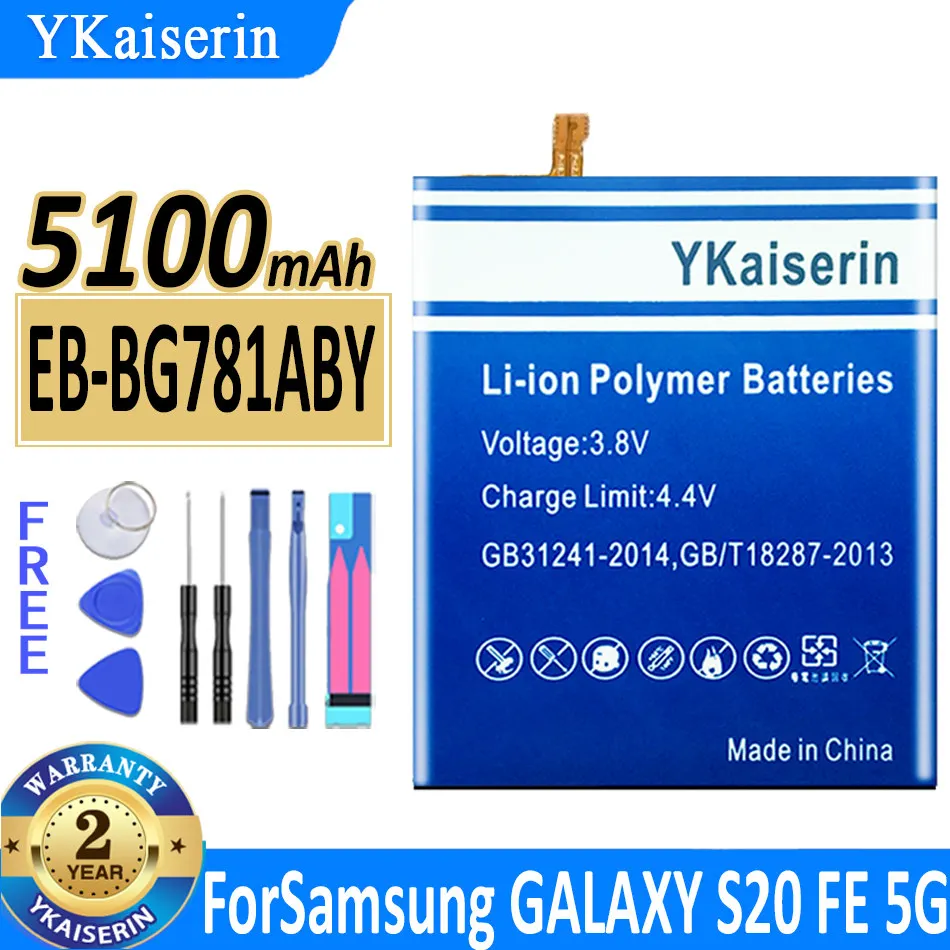 YKaiserin A52 EB-BG781ABY Battery for Samsung GALAXY S20 FE 5G A52 G780F Batteries + Track NO
YKaiserin A52 EB-BG781ABY Battery for Samsung GALAXY S20 FE 5G A52 G780F Batteries + Track NO