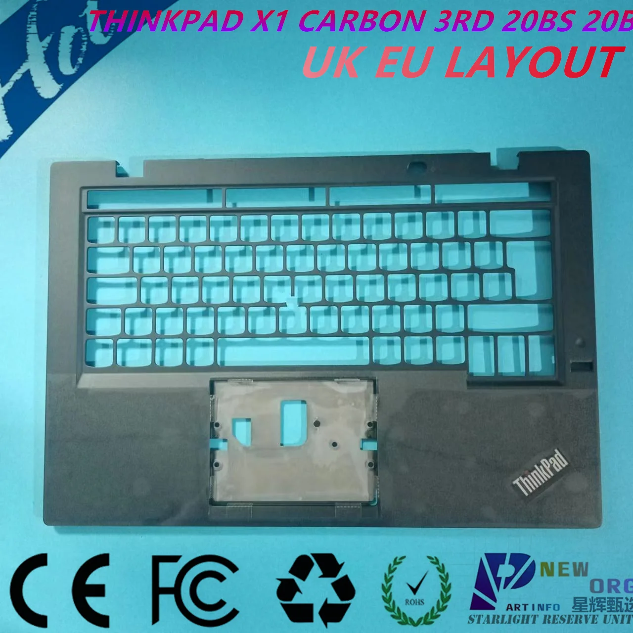 

NEW ORG laptop Palmrest upper for LENOVO THINKPAD X1 CARBON 3RD GEN 20BS 20BT series UK EU layout