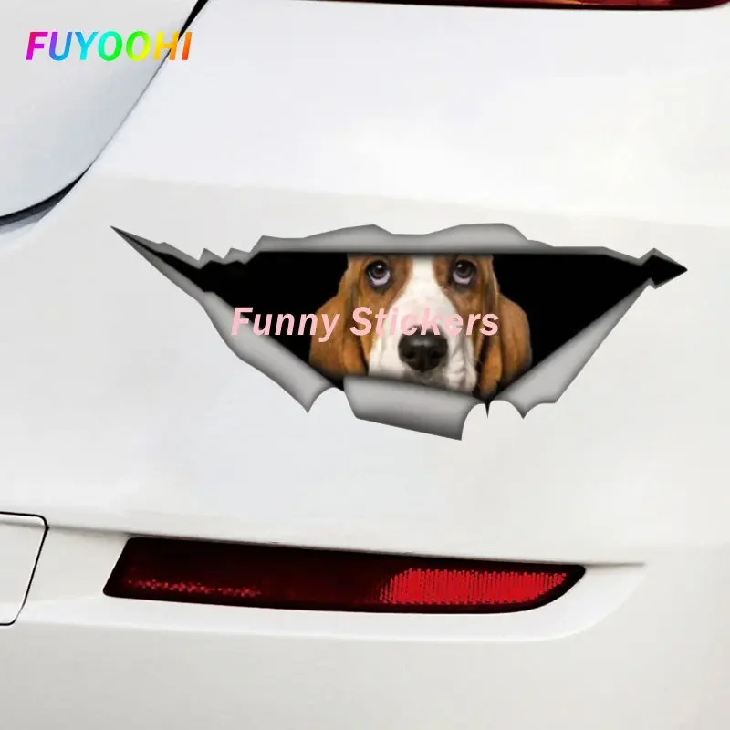 FUYOOHI Funny Stickers Creative Car Sticker Basset Hound 3D Car Window Decal Accessories Waterproof High Quality Vinyl Decals
FUYOOHI Funny Stickers Creative Car Sticker Basset Hound 3D Car Window Decal Accessories Waterproof High Quality Vinyl Decals