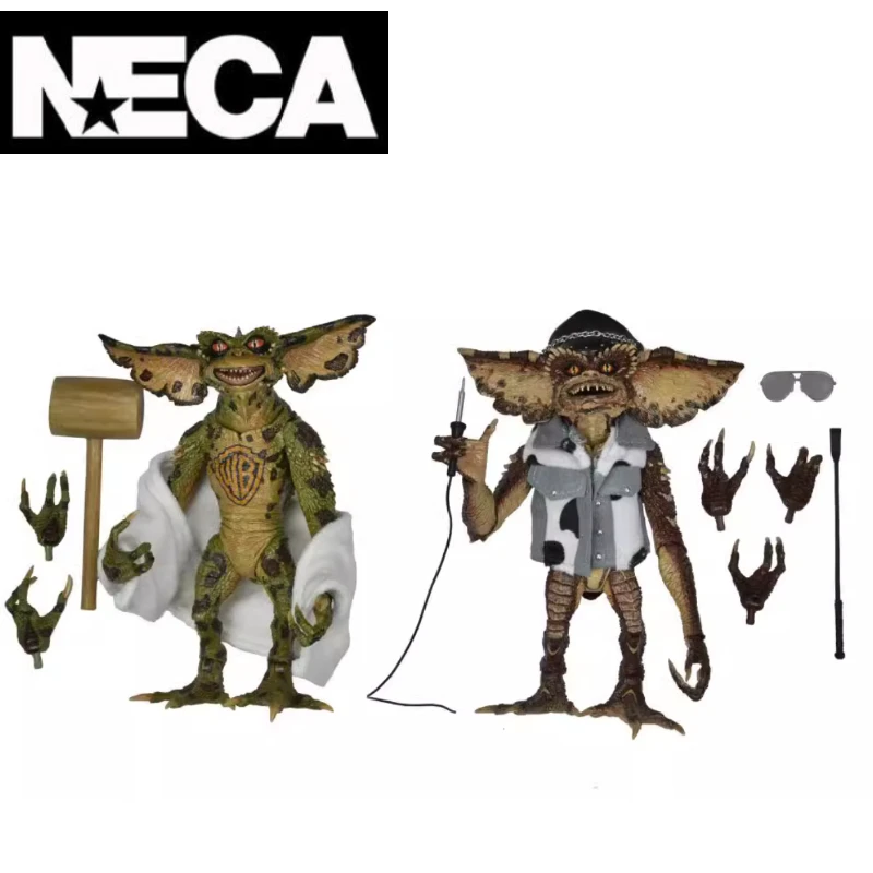 

In Stock NECA Original Gremlins Tattooed Version of The Little Monster Elf Double Cover Movable Collection Gift for The Boy