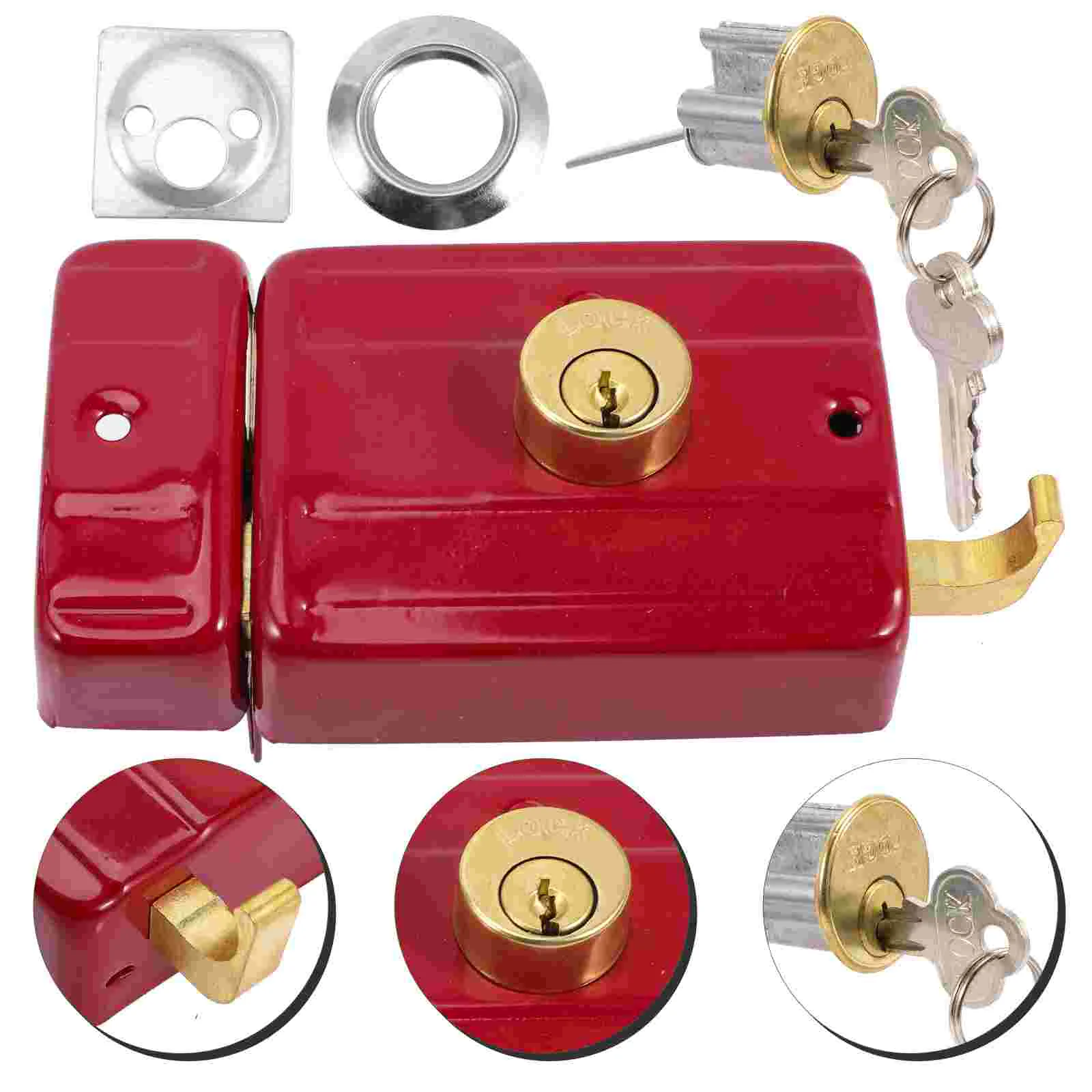 

Practical Bolt Locks For Doors Vintage Door Knob Cylinder Lock Flush Bolt For Double Door Old Door Knob Replacement Iron