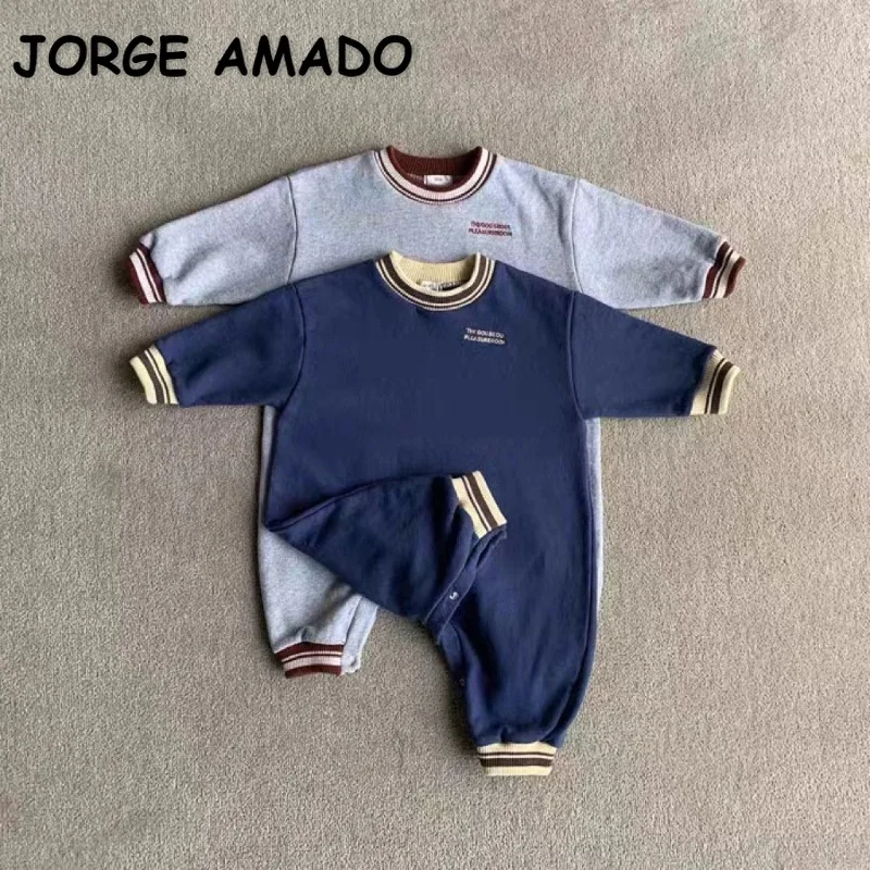 Korean Style New Spring Autumn One Piece Long Sleeves Solid Color Letter Round Collar with Buttocks for Boys and Girls H3480
Korean Style New Spring Autumn One Piece Long Sleeves Solid Color Letter Round Collar with Buttocks for Boys and Girls H3480