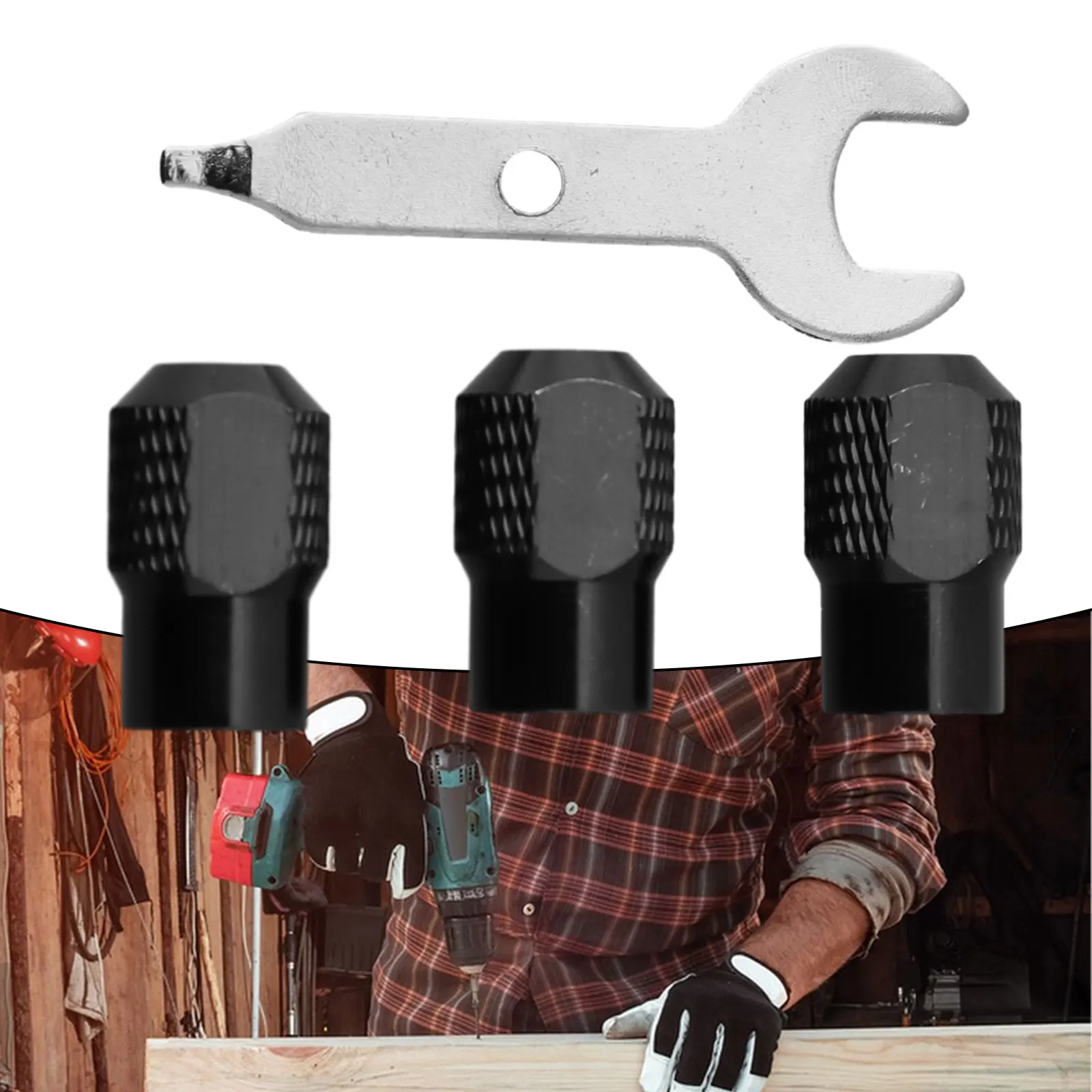 With Wrench Chuck Nut 3pcs Accessories For Electric Grinder Mini Electric Chuck M8x0.75 High Quality Practical
With Wrench Chuck Nut 3pcs Accessories For Electric Grinder Mini Electric Chuck M8x0.75 High Quality Practical