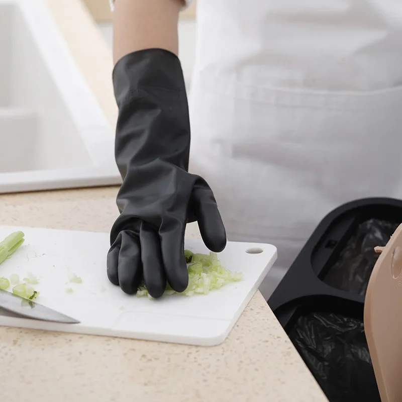 Household Gloves Practical Durable Cleaning All Black Long Gloves Anti-Slip Water Dust Stop Kitchen Home Tools Supplies
Household Gloves Practical Durable Cleaning All Black Long Gloves Anti-Slip Water Dust Stop Kitchen Home Tools Supplies