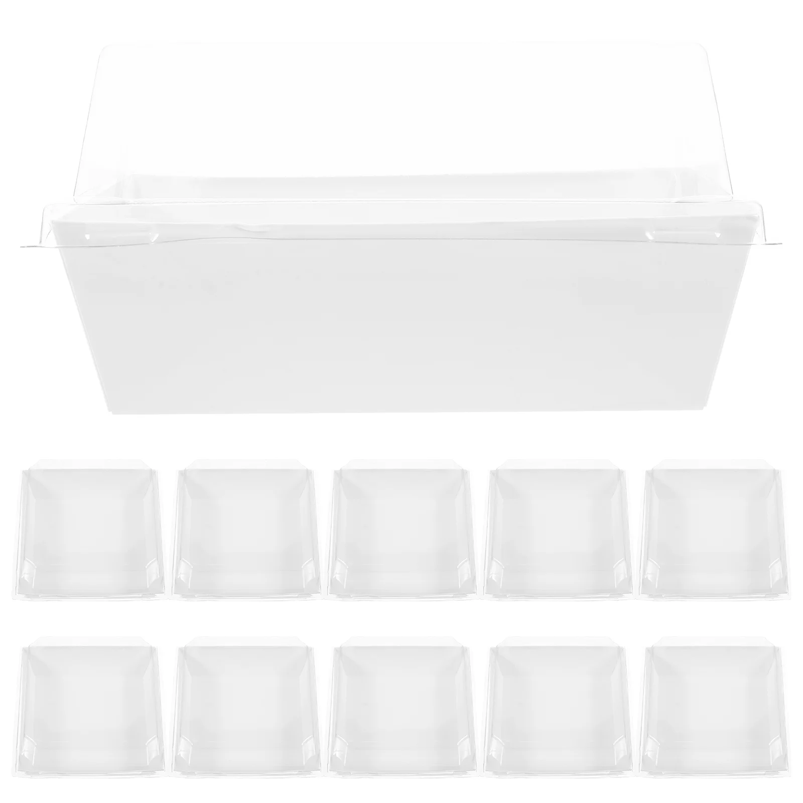 

Baking Box Packaging Clear Cake Boxes Containers with Lids Dessert Candy Party Favors Storage Cupcake Sandwich