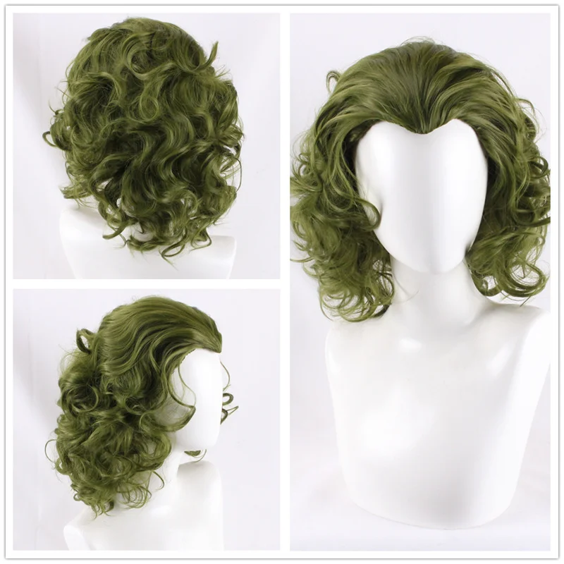 

New Clown Joker Cosplay Wig Arthur Fleck Joker Wig Curly Green Synthetic Hair Horror Scary Clown Cosplay Prop Wig