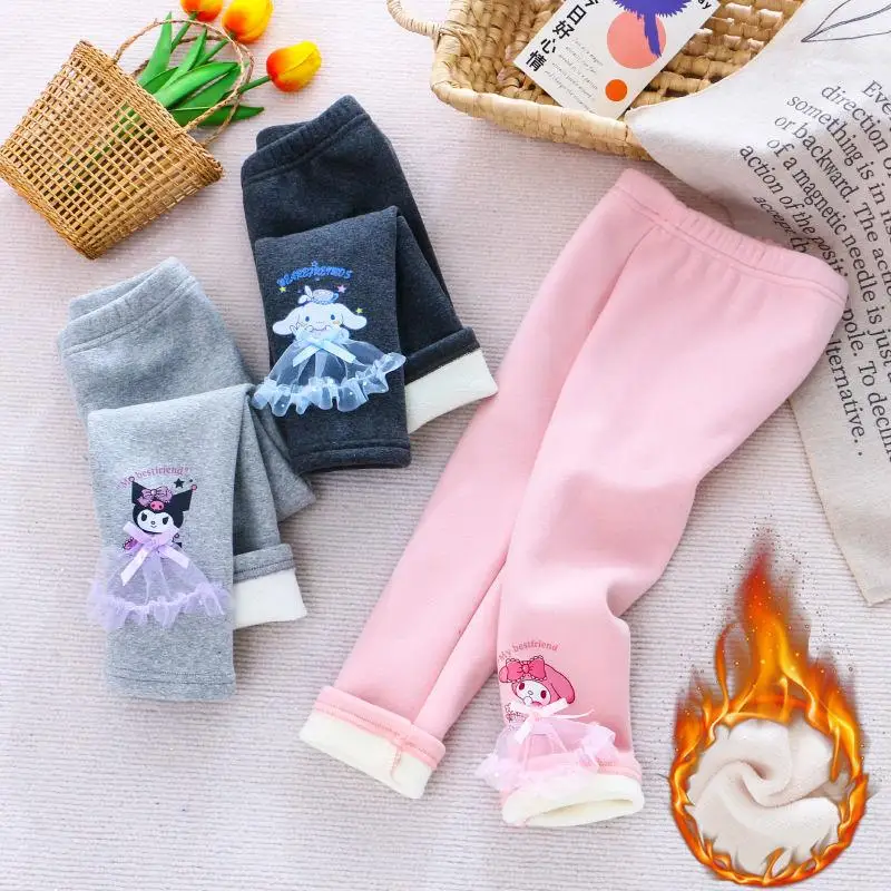 Cartoon Cute Sanrio Trousers Kuromi My Melody New Leggings Children Plush Thickened Integrated Warm Pants Birthday Gift Toys
Cartoon Cute Sanrio Trousers Kuromi My Melody New Leggings Children Plush Thickened Integrated Warm Pants Birthday Gift Toys
