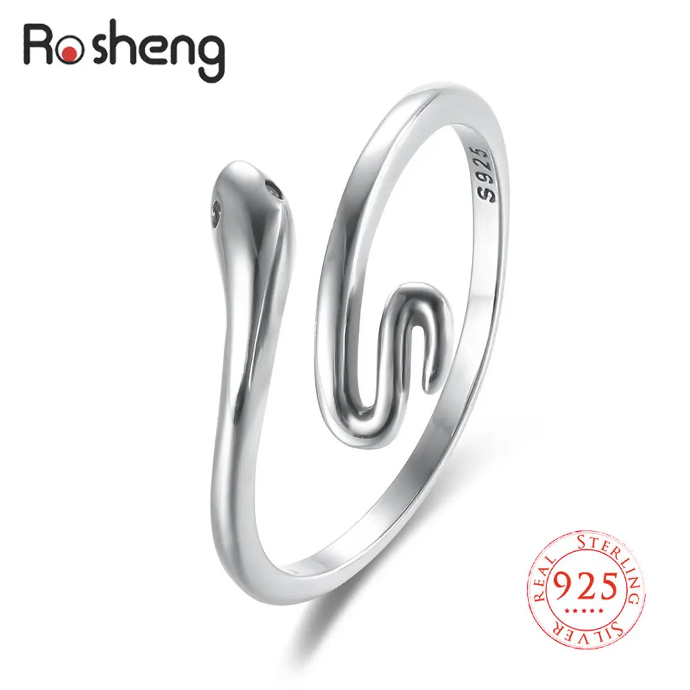 925 Sterling Silver Fashion Snake Animal Ladies Open Ring Jewelry for Women Men Birthday Gift Wholesale
925 Sterling Silver Fashion Snake Animal Ladies Open Ring Jewelry for Women Men Birthday Gift Wholesale