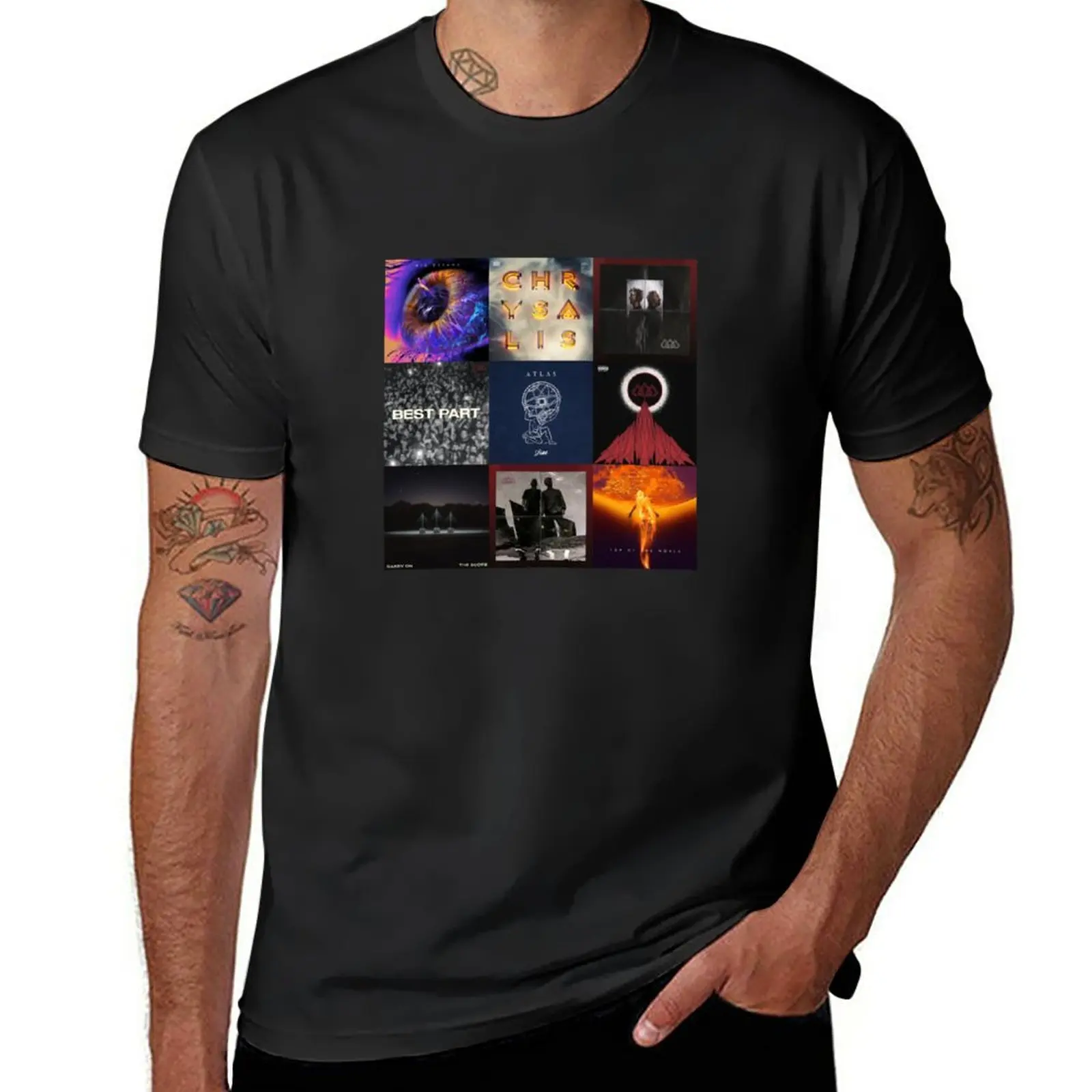 New The score all albums and popular singles and EPs T-Shirt tops cute tops Men's clothing
New The score all albums and popular singles and EPs T-Shirt tops cute tops Men's clothing