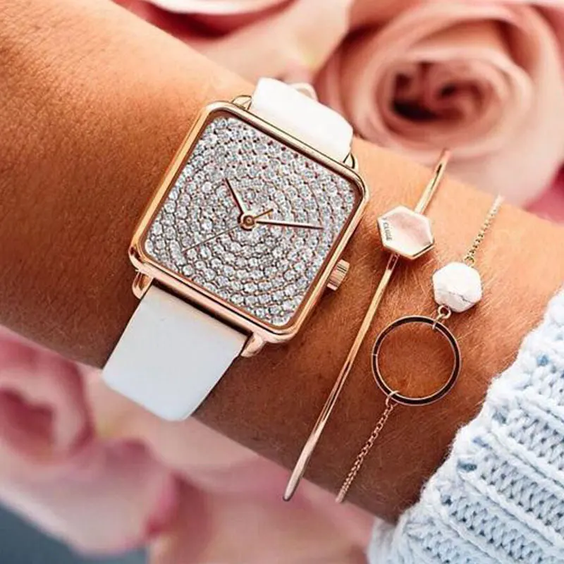 Women Watches Leather Rhinestone Quartz Wrist Watch Luxury Fashion Elegant Female Watch Ladies Diamond Wristwatch montre femme
Women Watches Leather Rhinestone Quartz Wrist Watch Luxury Fashion Elegant Female Watch Ladies Diamond Wristwatch montre femme
