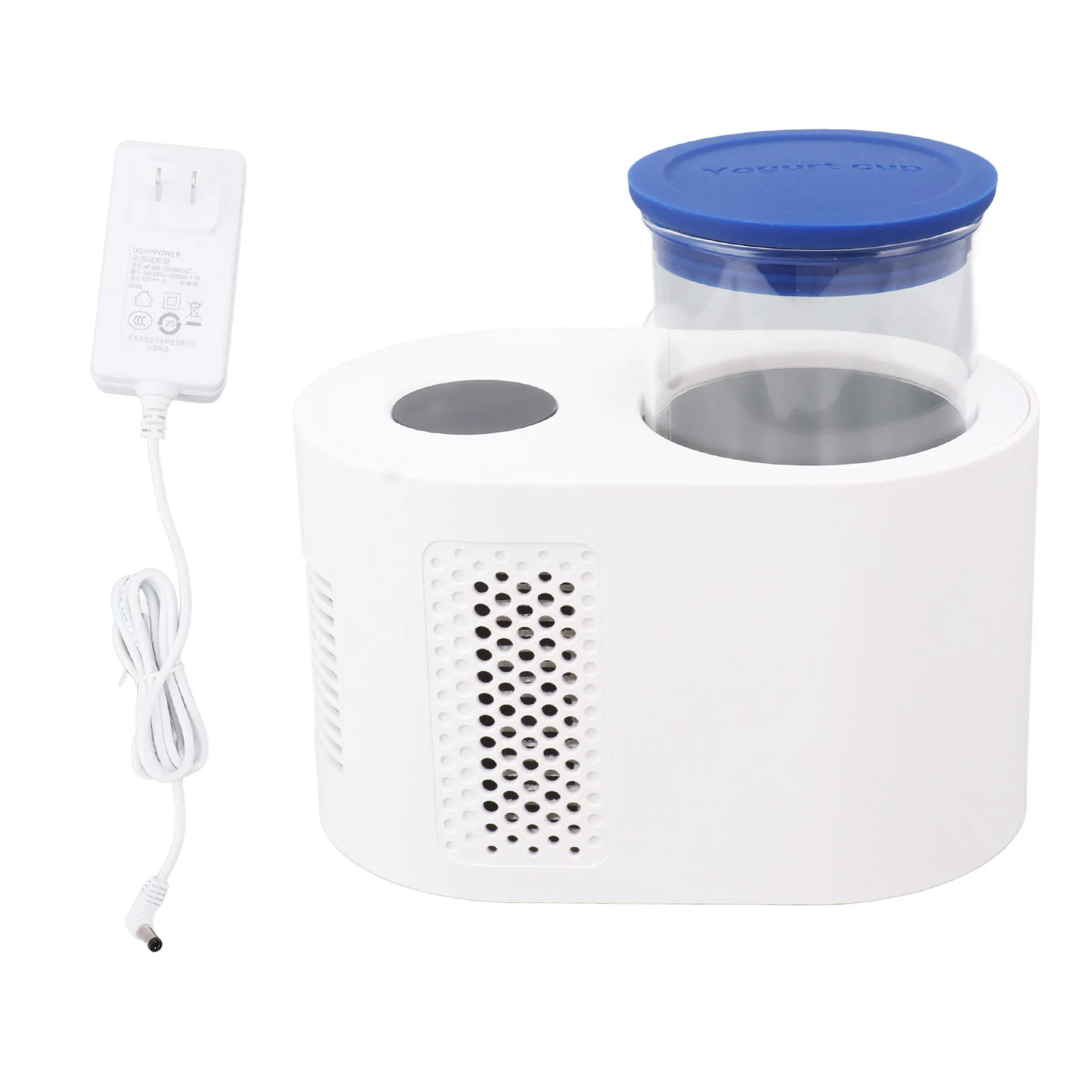 

Smart Electric Cup Warmer and Cooler Digital Display 100V to 240V Quick Cooling White Cup for Car Home Travel