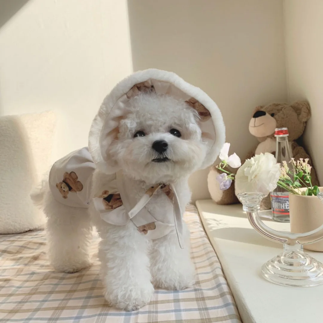 Puppy Clothes Cute Bear Suspender Dress Suit Plush Hat Suit Cotton Pet Clothes Dog Clothes Pet Skirt Fashion Dog Skirt
Puppy Clothes Cute Bear Suspender Dress Suit Plush Hat Suit Cotton Pet Clothes Dog Clothes Pet Skirt Fashion Dog Skirt