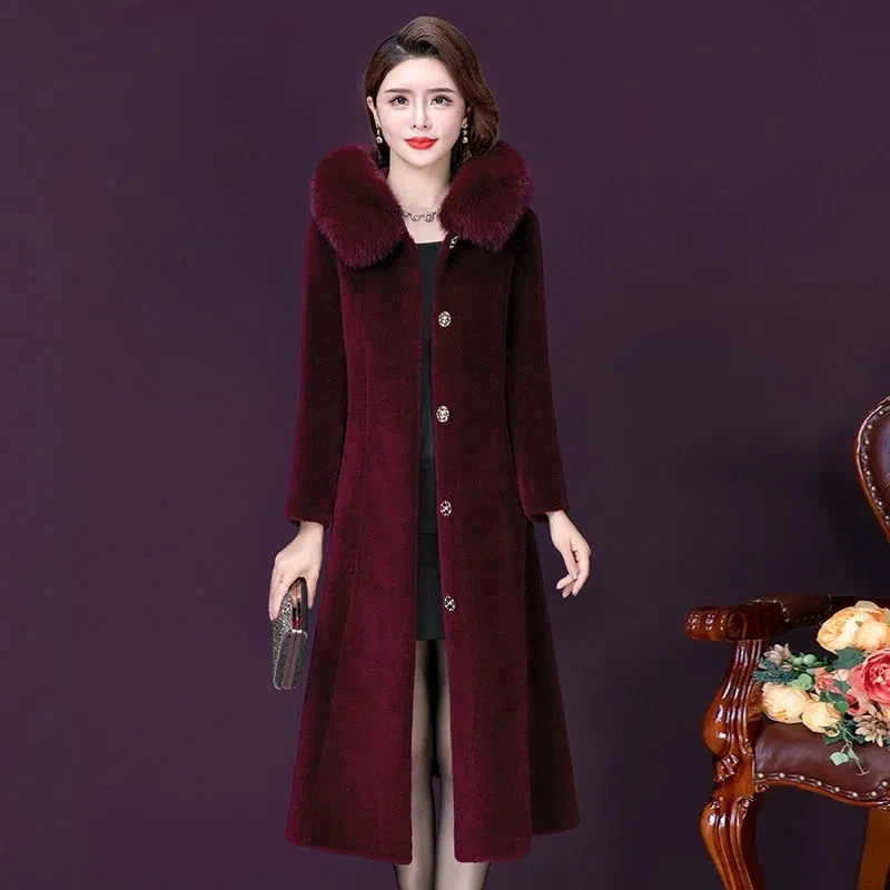 Imitation Sheep Shearing Jackaet Women 2022 Winter New Middle-aged Mother Woolen Coat Female Large Size Long Thick Outerwear
Imitation Sheep Shearing Jackaet Women 2022 Winter New Middle-aged Mother Woolen Coat Female Large Size Long Thick Outerwear