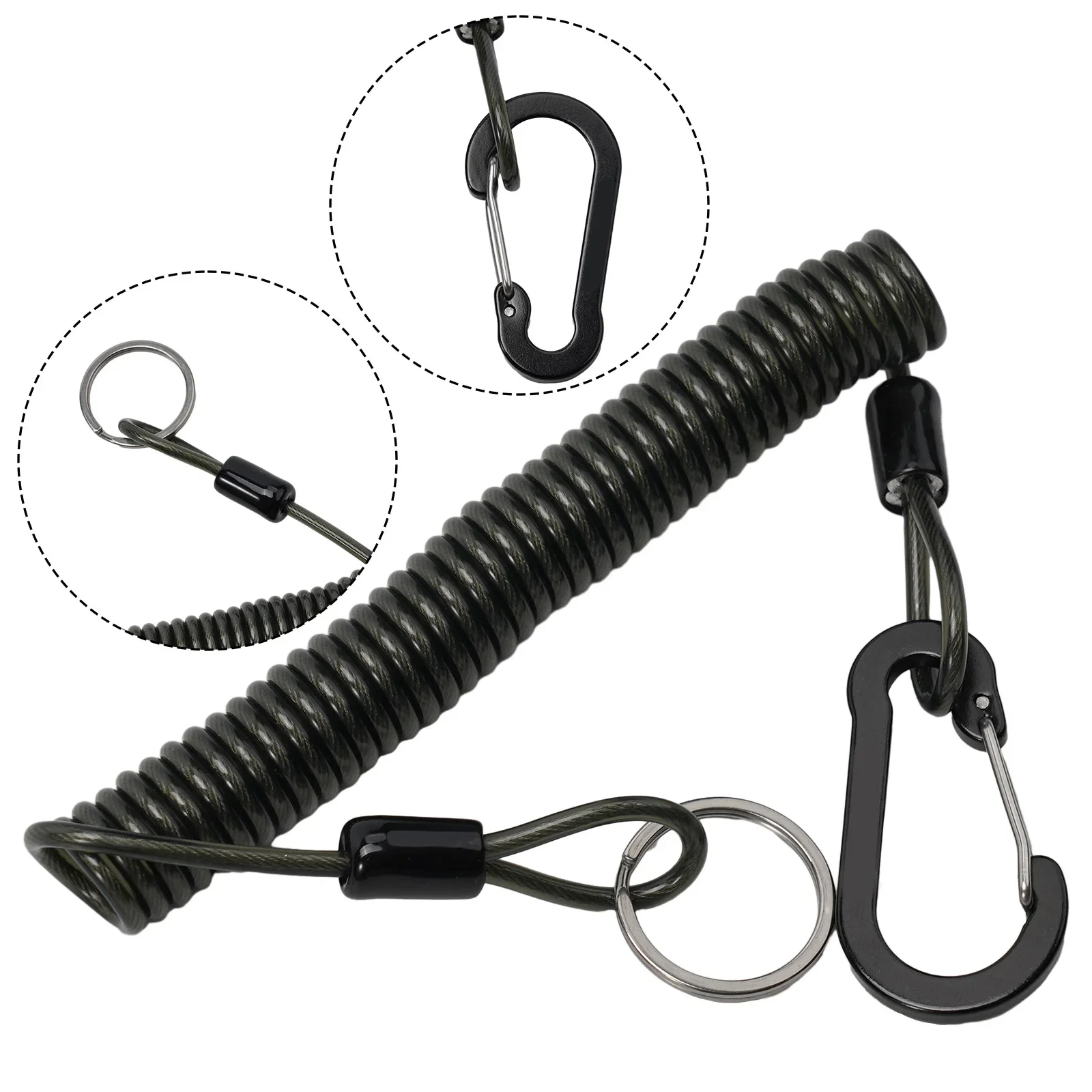 Fishing Missed Rope Anti-Lost Spiral Spring Lure Pliers Lanyard Wire Spring Rope Fishing Accesseries For Foutdoor Waist Hanging
Fishing Missed Rope Anti-Lost Spiral Spring Lure Pliers Lanyard Wire Spring Rope Fishing Accesseries For Foutdoor Waist Hanging