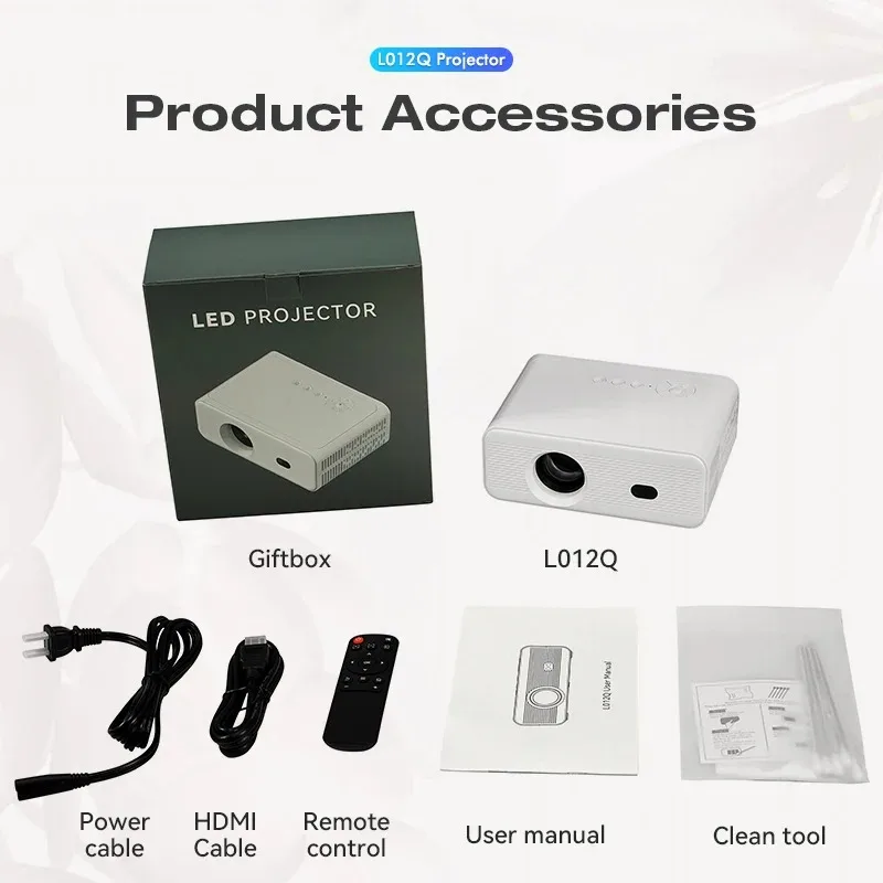 Hotack L012Q Smart Android Mobile Phone Wireless Proyector Full Hd Home Theater Video Projecteur Portable Mini Beamer 4K
Hotack L012Q Smart Android Mobile Phone Wireless Proyector Full Hd Home Theater Video Projecteur Portable Mini Beamer 4K