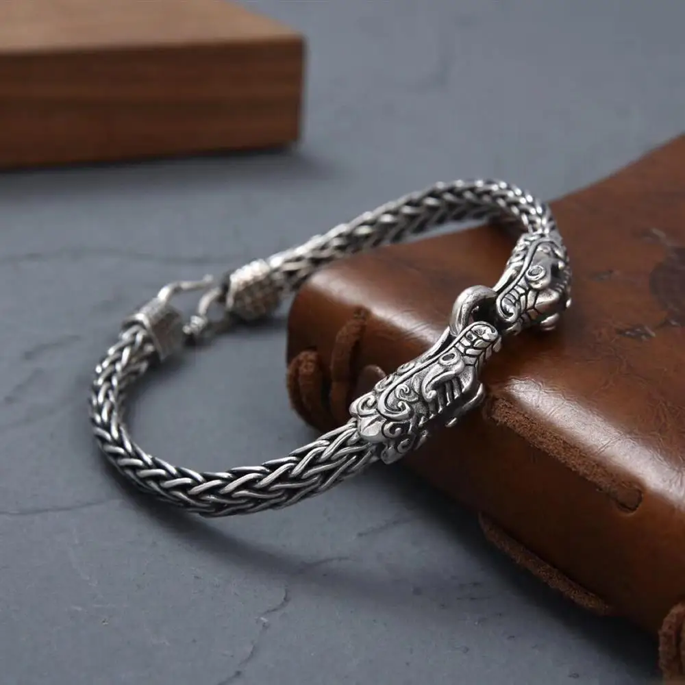 New Double Dragon Personalized Weaving Bracelet with a Width of 6m, Handcrafted Creative Bracelet for Boyfriend
New Double Dragon Personalized Weaving Bracelet with a Width of 6m, Handcrafted Creative Bracelet for Boyfriend