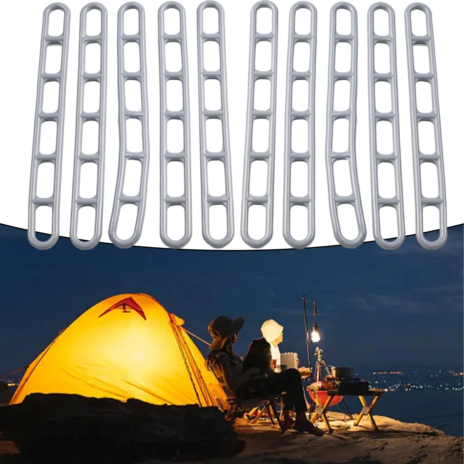 10pcs Tent Ladder Straps Outdoor Camping Mountaineering Tent Ground Pegs Non-slipTents Awnings Gazebos Adjustment Accessories
10pcs Tent Ladder Straps Outdoor Camping Mountaineering Tent Ground Pegs Non-slipTents Awnings Gazebos Adjustment Accessories