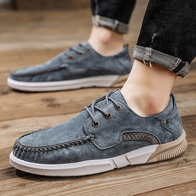 Spring Autumn Men Casual Suede Loafers Soft Moccasins High Quality Leather Slip-on Men Beanie Shoes Black Driving Shoes 38-44
Spring Autumn Men Casual Suede Loafers Soft Moccasins High Quality Leather Slip-on Men Beanie Shoes Black Driving Shoes 38-44