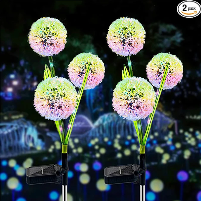 2 Pack Dandelion Flower Solar Led Light Outdoor Garden Lawn Lamps for Garden Street Lawn Stakes Fairy Lamps Yard Art Decoration
2 Pack Dandelion Flower Solar Led Light Outdoor Garden Lawn Lamps for Garden Street Lawn Stakes Fairy Lamps Yard Art Decoration