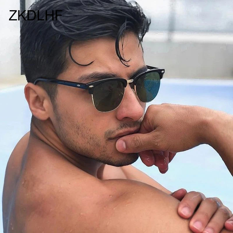 Half Frame Polarized Sunglasses Man Woman Luxury Brand Designer Sun Glasses Male Retro Rivet mirror Eyewear Metal Gafas De Sol
Half Frame Polarized Sunglasses Man Woman Luxury Brand Designer Sun Glasses Male Retro Rivet mirror Eyewear Metal Gafas De Sol