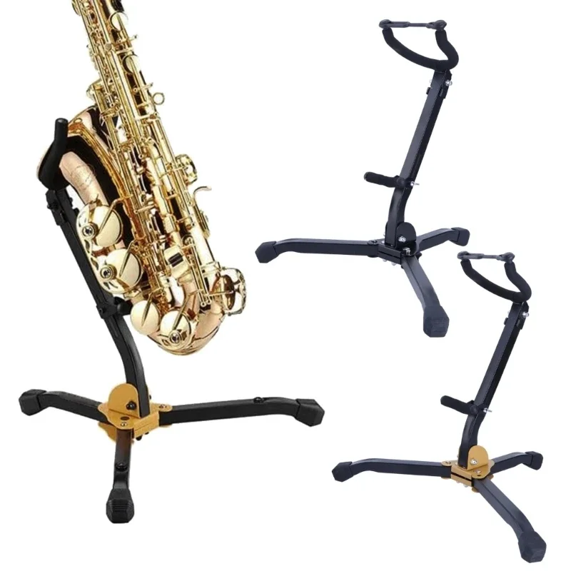 Portable Metal Tripod Base Saxophone Holder Rack Stand Adjusted Folding Saxophone Stand Alto Tenors Saxophone Stand
Portable Metal Tripod Base Saxophone Holder Rack Stand Adjusted Folding Saxophone Stand Alto Tenors Saxophone Stand