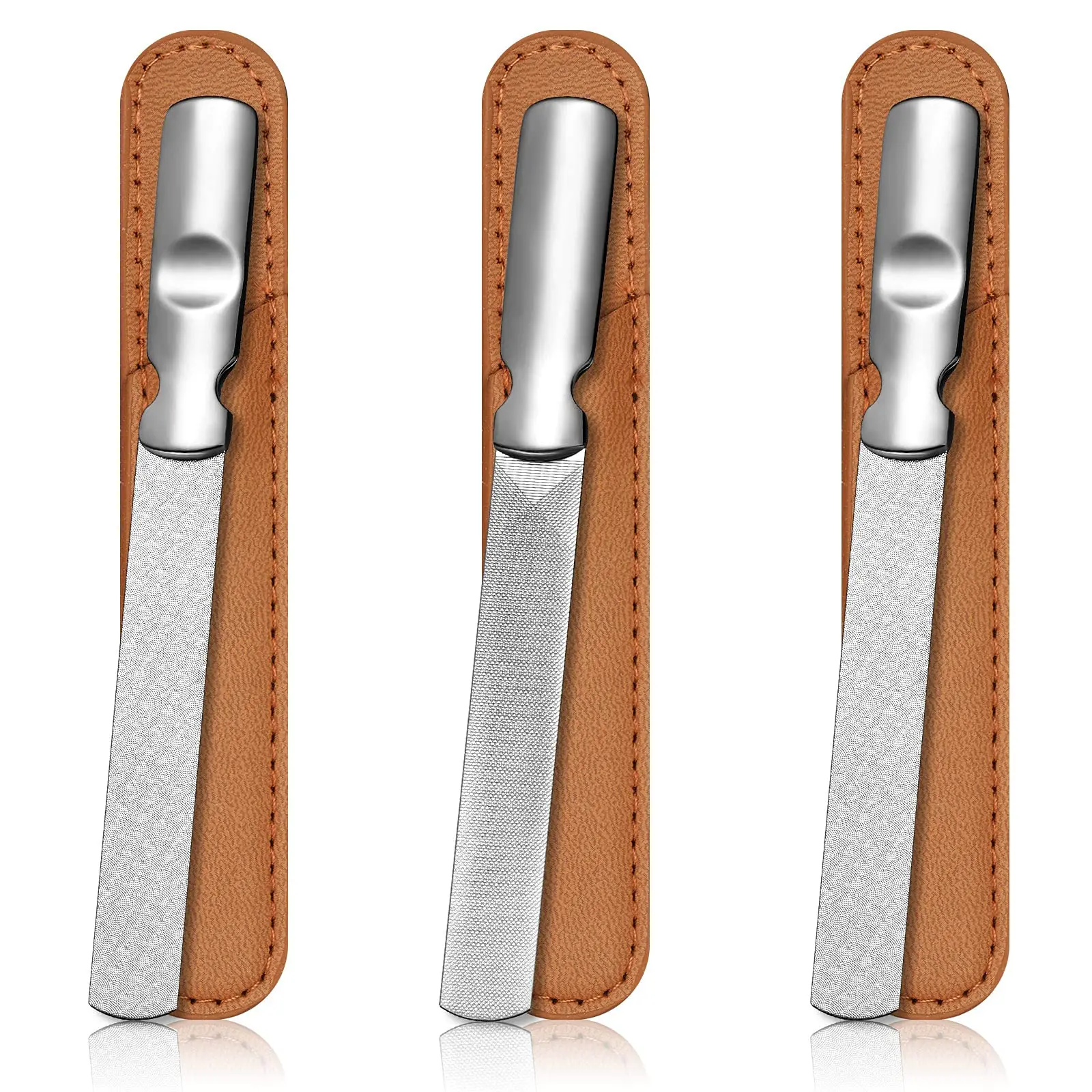 Stainless Steel Nail Files Metal Nail File with Leather Case Heavy Duty Nail Buffer Double Sided Metal Nail Files Manicure
Stainless Steel Nail Files Metal Nail File with Leather Case Heavy Duty Nail Buffer Double Sided Metal Nail Files Manicure
