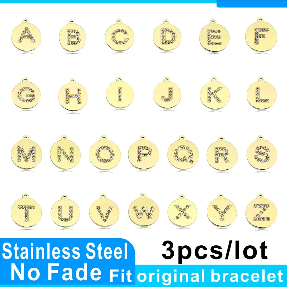 3Pcs/lot Mixed Letters Charms Beads Gold Color 26 Letter Pendants DIY Necklace Keychain For Jewelry Making Accessories
3Pcs/lot Mixed Letters Charms Beads Gold Color 26 Letter Pendants DIY Necklace Keychain For Jewelry Making Accessories