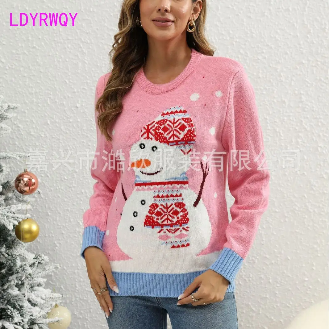 Women's 2023 Snowman Christmas Sweater Winter Long Sleeve Style Round Neck Pullover Knit
Women's 2023 Snowman Christmas Sweater Winter Long Sleeve Style Round Neck Pullover Knit