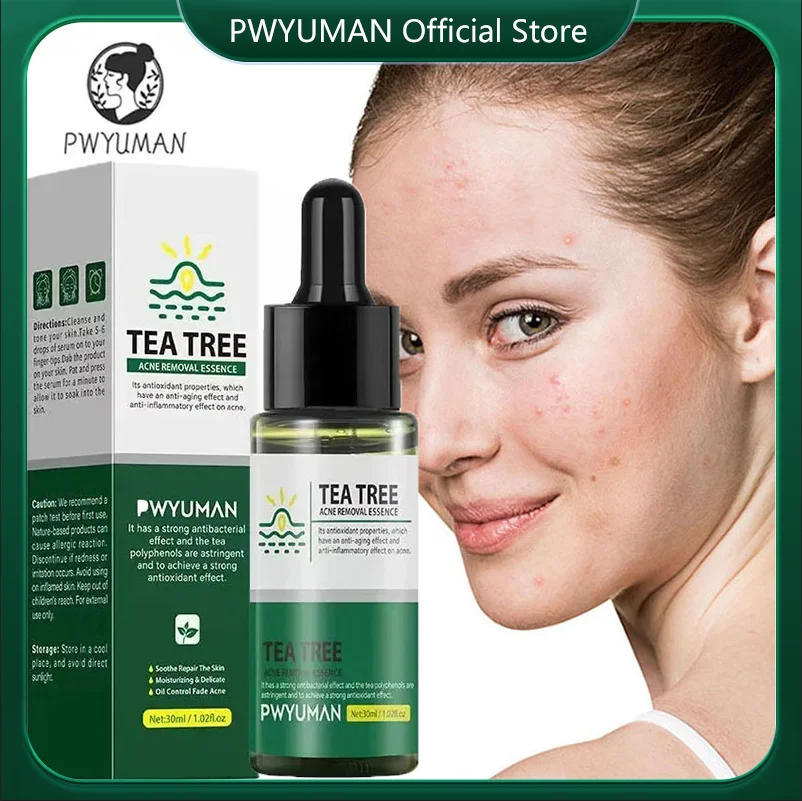 Tea Tree Anti Acne Face Serum Lighten acne marks Pimples Spot Repair Products Pore Shrink Oil Control Moisturizing Skin Care
Tea Tree Anti Acne Face Serum Lighten acne marks Pimples Spot Repair Products Pore Shrink Oil Control Moisturizing Skin Care