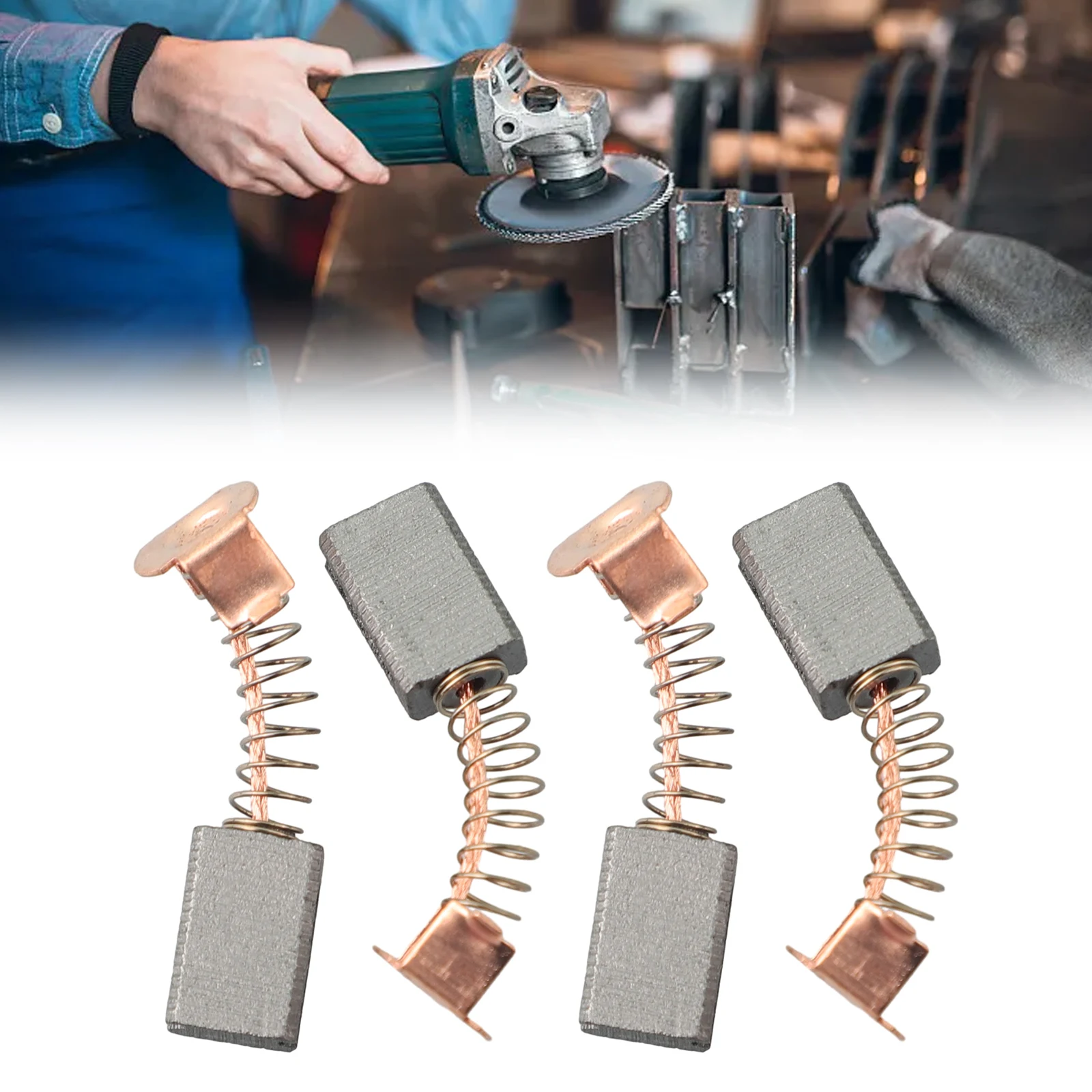 4pcs Carbon Brushes 12x8x5mm Size Carbon Metal For PAG600 Angle Grinder Spare Parts Motor Electric Brake Power Tool Accessories
4pcs Carbon Brushes 12x8x5mm Size Carbon Metal For PAG600 Angle Grinder Spare Parts Motor Electric Brake Power Tool Accessories