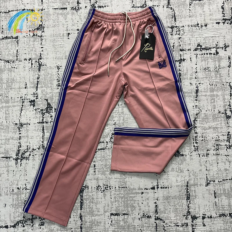 Pink Needles Sweatpants Men's Jogger Pants Women Casual Four Seasons Butterfly Embroidery Pocket Stretch Drawstring AWGE Trouser
Pink Needles Sweatpants Men's Jogger Pants Women Casual Four Seasons Butterfly Embroidery Pocket Stretch Drawstring AWGE Trouser