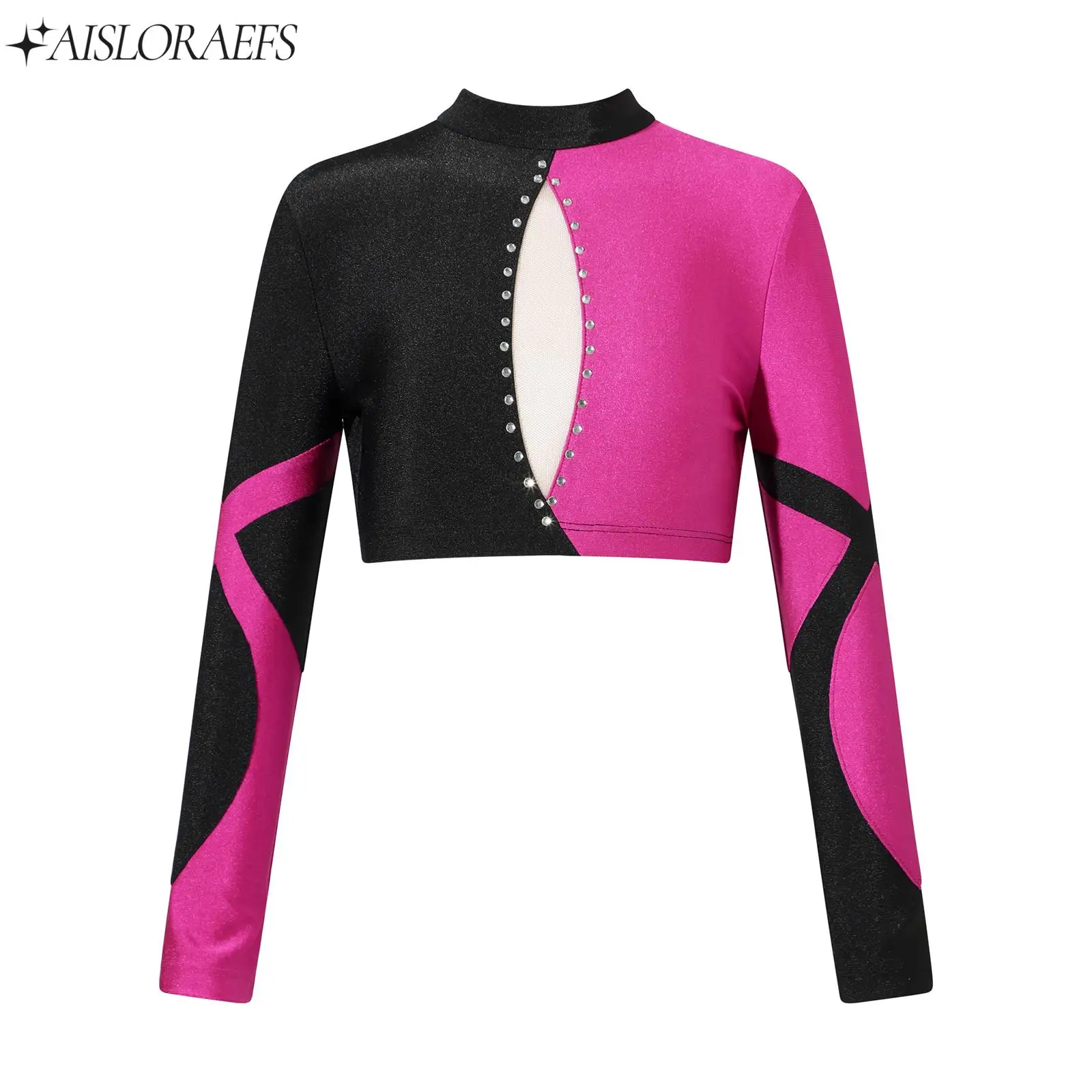 Kids Girls Shiny Rhinestone Patchwork Ballet Top Training Tops Dance Costumes Contrast Color Hollow Back Dance Wear
Kids Girls Shiny Rhinestone Patchwork Ballet Top Training Tops Dance Costumes Contrast Color Hollow Back Dance Wear
