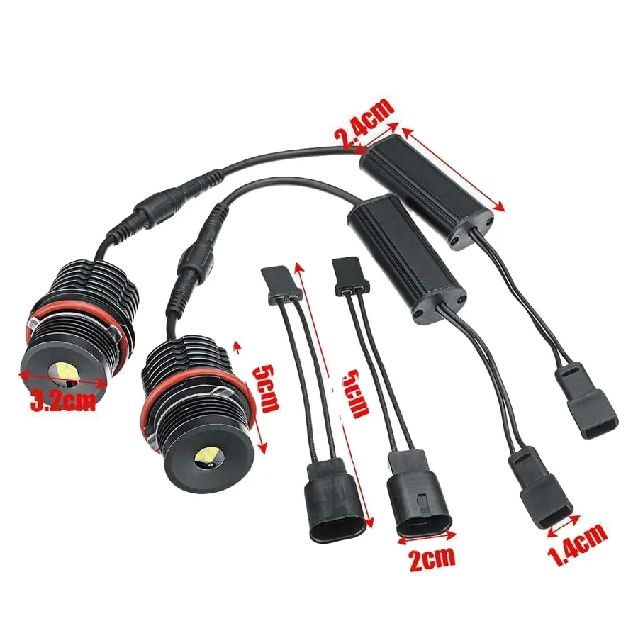 80W Angel Eyes LED Halo Ring Light Bulbs E63 E53 E39 E87 E83 M5 M6 for bmw
80W Angel Eyes LED Halo Ring Light Bulbs E63 E53 E39 E87 E83 M5 M6 for bmw