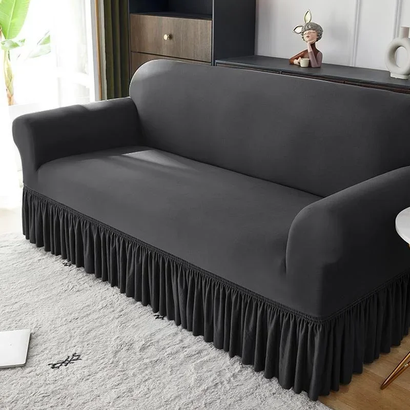 

Solid Color Elastic Sofa Covers for Living Room Spandex Sectional Corner Sofa Slipcovers Couch Chair Cover Funda de sofá