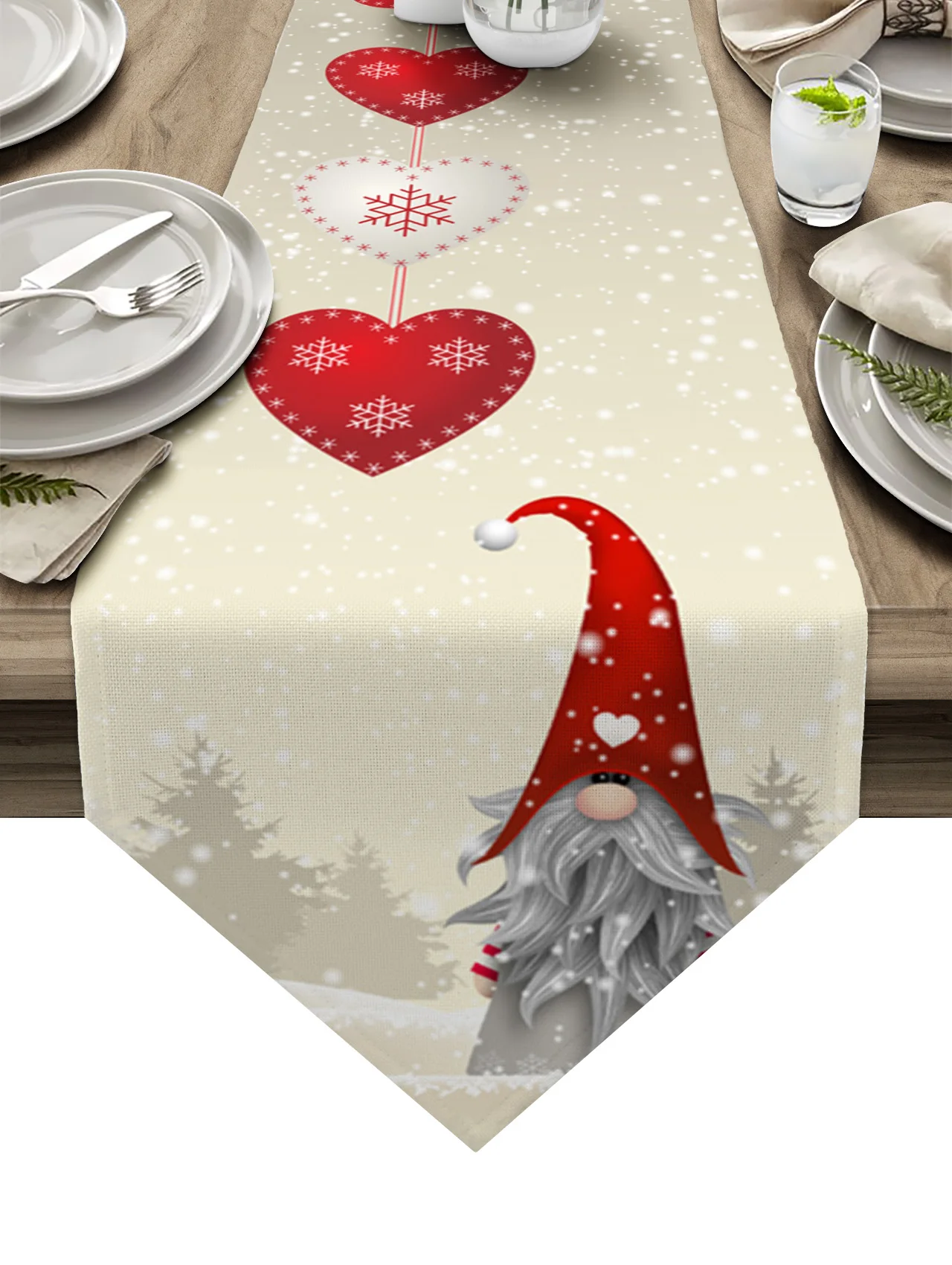 Christmas Gnome Snowflake Love Heart Table Runners Christmas Table Decoration Tablecloth Home Wedding Holiday Table Cover
Christmas Gnome Snowflake Love Heart Table Runners Christmas Table Decoration Tablecloth Home Wedding Holiday Table Cover