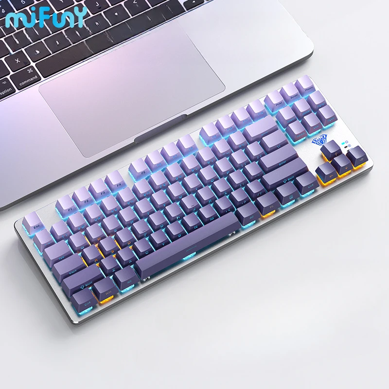 MiFuny 87 Keys Mechanical Keyboard Wireless Side Carved Tri Mode Monochrome Office Gaming Keyboards for Desktop Laptop Ipad PC
MiFuny 87 Keys Mechanical Keyboard Wireless Side Carved Tri Mode Monochrome Office Gaming Keyboards for Desktop Laptop Ipad PC