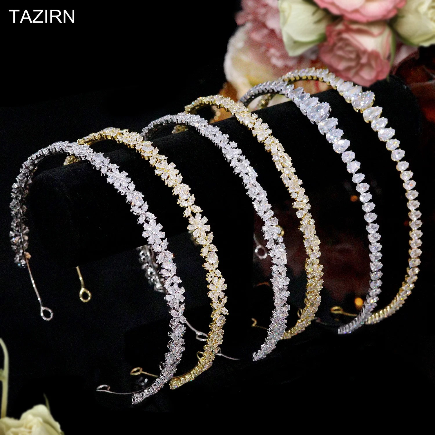 New Handcrafted Zirconia Wedding Bride Headband Princess Bridal CZ Hair Vines Hairband Tiaras Headpiece Hair Accessories Jewelry
New Handcrafted Zirconia Wedding Bride Headband Princess Bridal CZ Hair Vines Hairband Tiaras Headpiece Hair Accessories Jewelry