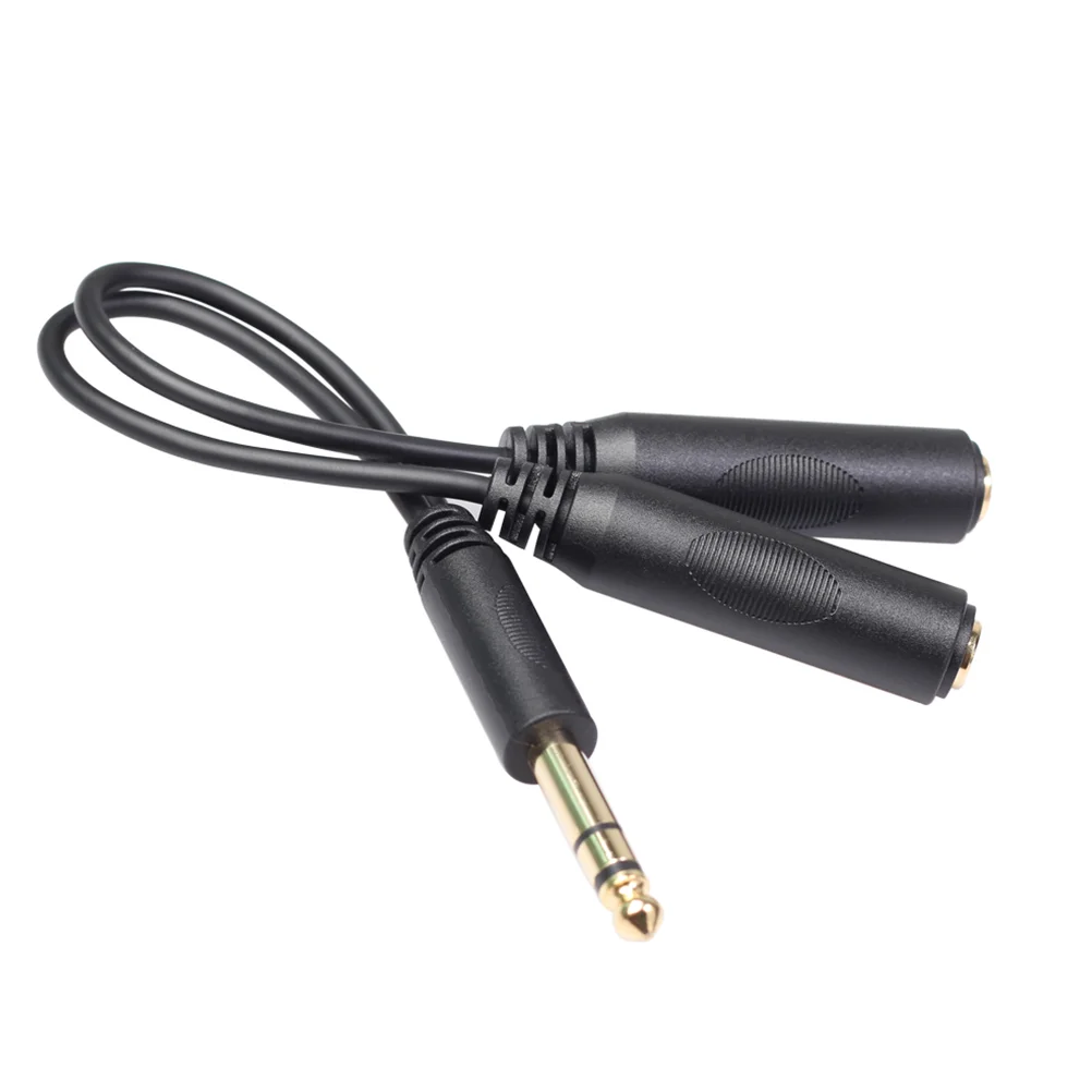 6 35mm 635 Stereo Large Three-Core One Male and Two Female Audio Adapter Cable Earphone Line Headphone
6 35mm 635 Stereo Large Three-Core One Male and Two Female Audio Adapter Cable Earphone Line Headphone