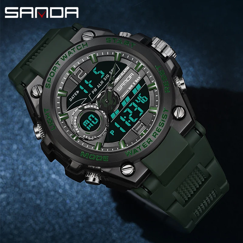 SANDA Men's Watch 2022 Fashion Luxury Brand Digital Watch Sport Shockproof Waterproof Electronic Quartz Wristatch Reloj Hombre
SANDA Men's Watch 2022 Fashion Luxury Brand Digital Watch Sport Shockproof Waterproof Electronic Quartz Wristatch Reloj Hombre