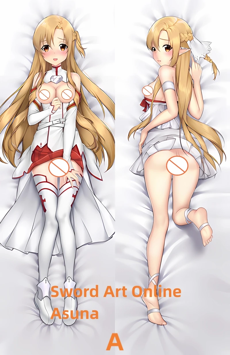 

Dakimakura Anime Pillow Case Sword Art Online Asuna Double-sided Print Of Life-size Body Pillowcase Gifts Can be Customized