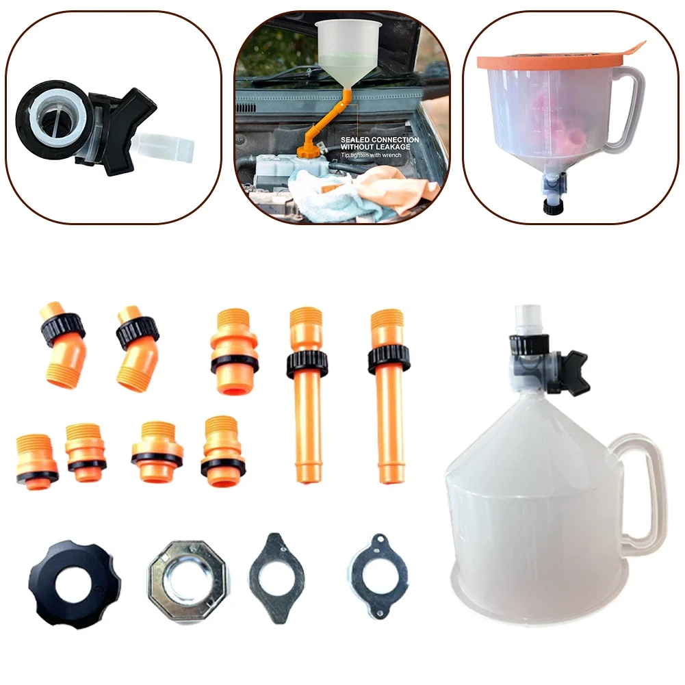 15Pcs Plastic Filling Funnel Spout Pour Oil Tool Spill Proof Coolant Filling Kit 2024 Hot Sale Brand New And High Quality
15Pcs Plastic Filling Funnel Spout Pour Oil Tool Spill Proof Coolant Filling Kit 2024 Hot Sale Brand New And High Quality