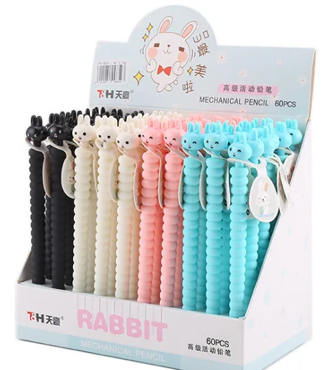 60 pcs/lot Creative Rabbit Mechanical Pencil Cute 0.5MM Student Automatic Pen For Kids Gift School Office Supplies
60 pcs/lot Creative Rabbit Mechanical Pencil Cute 0.5MM Student Automatic Pen For Kids Gift School Office Supplies