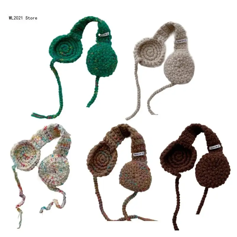 

Baby Winter Unisex Ear Muffs Knitted Warm Earmuffs Boys Girls Crochet Ear Warmers Outdoor Ear Covers Headband