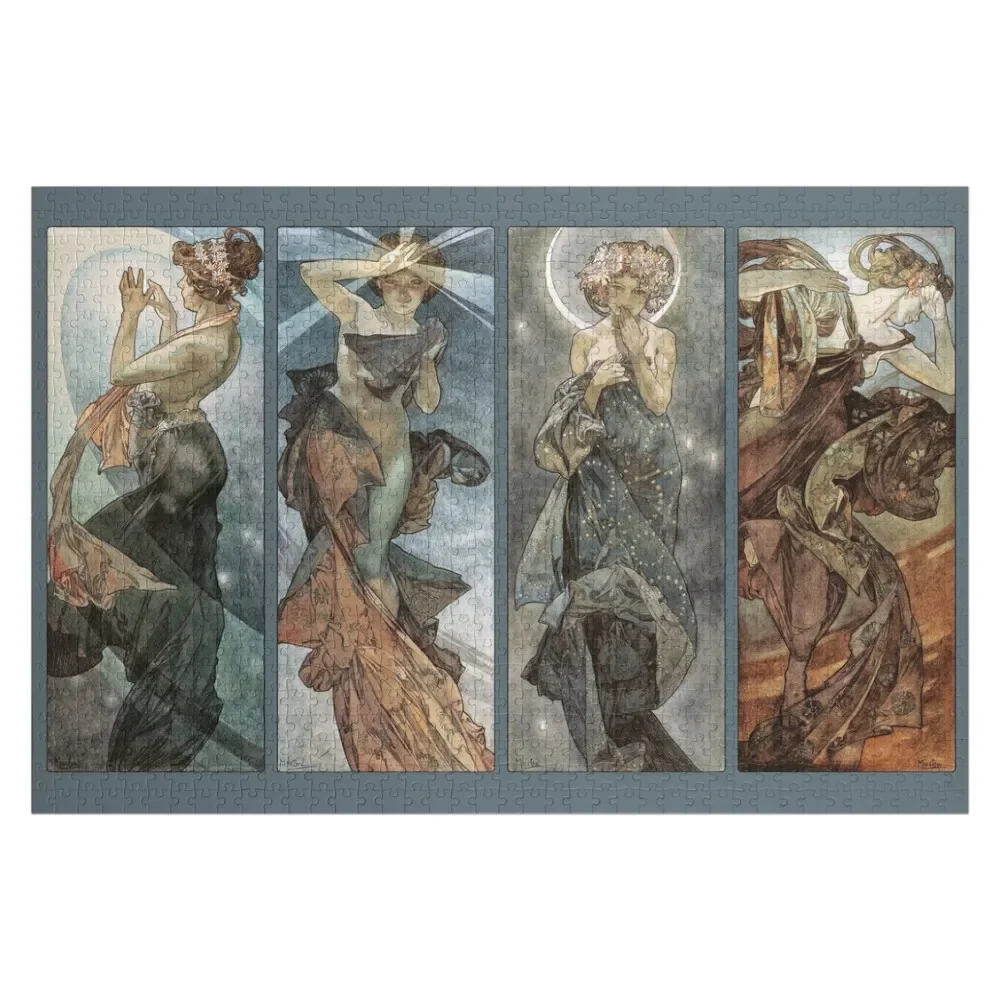 

The Moon and the Stars Alphonse Mucha Jigsaw Puzzle Iq With Personalized Photo Customized Kids Gift Picture Puzzle