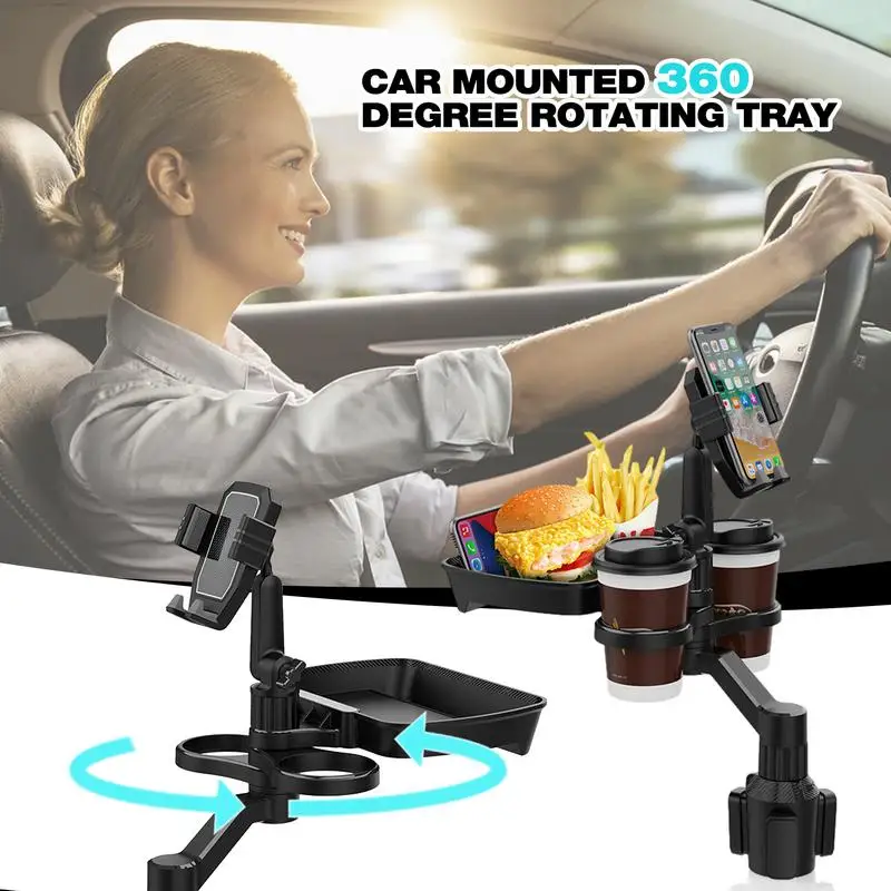 Подстаканник для телефона, съемный держатель для стакана, лоток с вращением на 360 градусов, автомобильный поднос для еды и стола с твердой основой и слотом для телефона
Подстаканник для телефона, съемный держатель для стакана, лоток с вращением на 360 градусов, автомобильный поднос для еды и стола с твердой основой и слотом для телефона