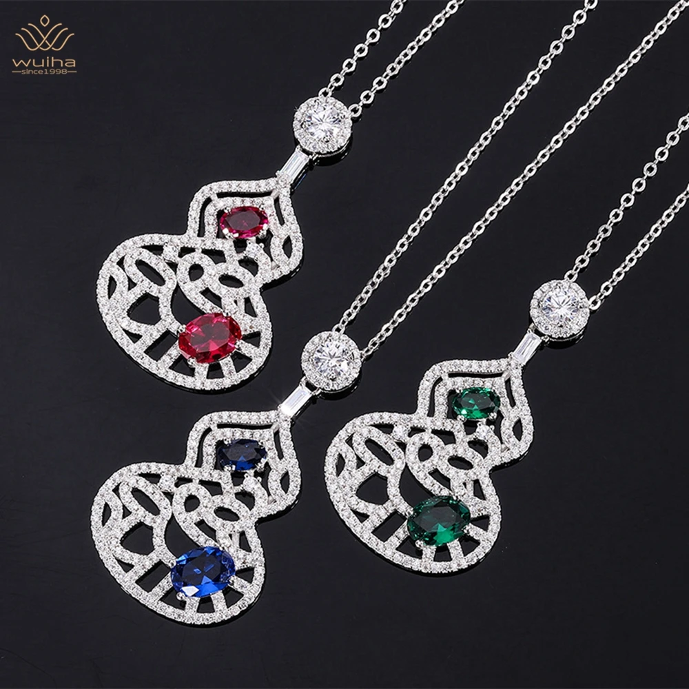 WUIHA 925 Sterling Silver 6*8MM Sapphire Faceted Gemstone Pendant Necklace For Women Anniversary Gift Fine Jewelry Drop Shipping
WUIHA 925 Sterling Silver 6*8MM Sapphire Faceted Gemstone Pendant Necklace For Women Anniversary Gift Fine Jewelry Drop Shipping