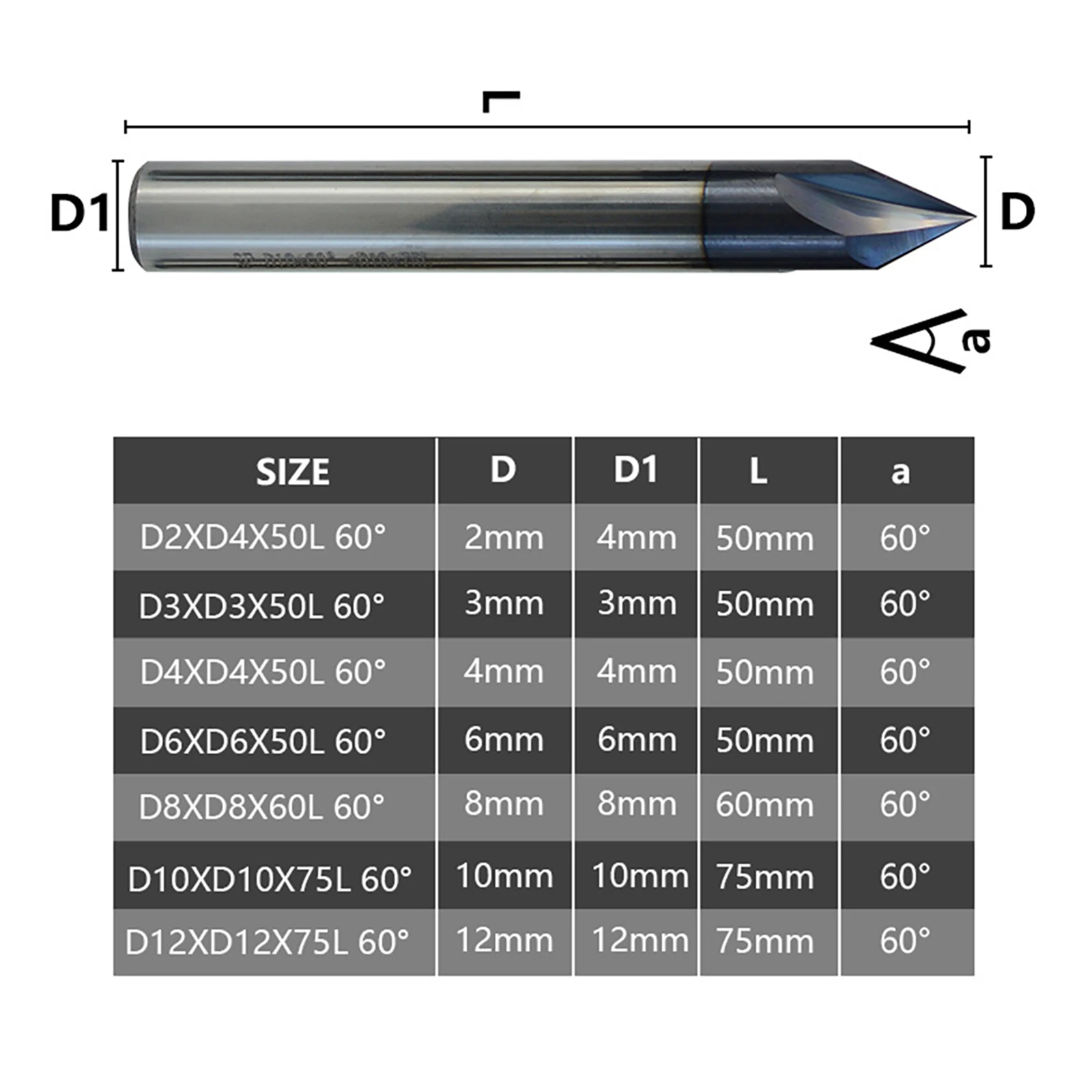 Milling Cutter Tungsten Carbide Chamfer Router Bit 3 Flute Chamfer End Mill with 60 Degrees for Professional Chamfering
Milling Cutter Tungsten Carbide Chamfer Router Bit 3 Flute Chamfer End Mill with 60 Degrees for Professional Chamfering