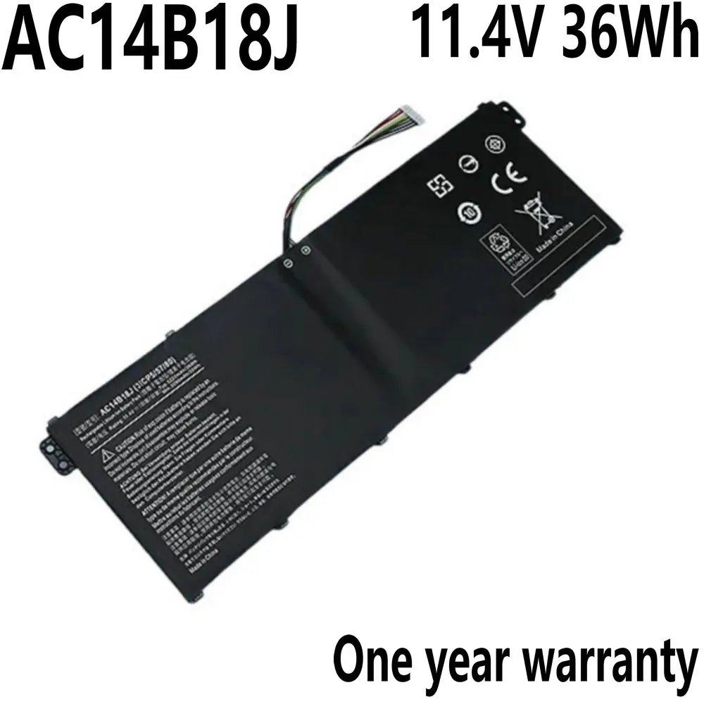

11,4 V 36Wh AC14B18J AC14B13J Аккумулятор для ноутбука Acer Aspire E3-111 E3-112 E3-112M ES1-531 MS2394 B115-MP EX2519 N15Q3 N15W4