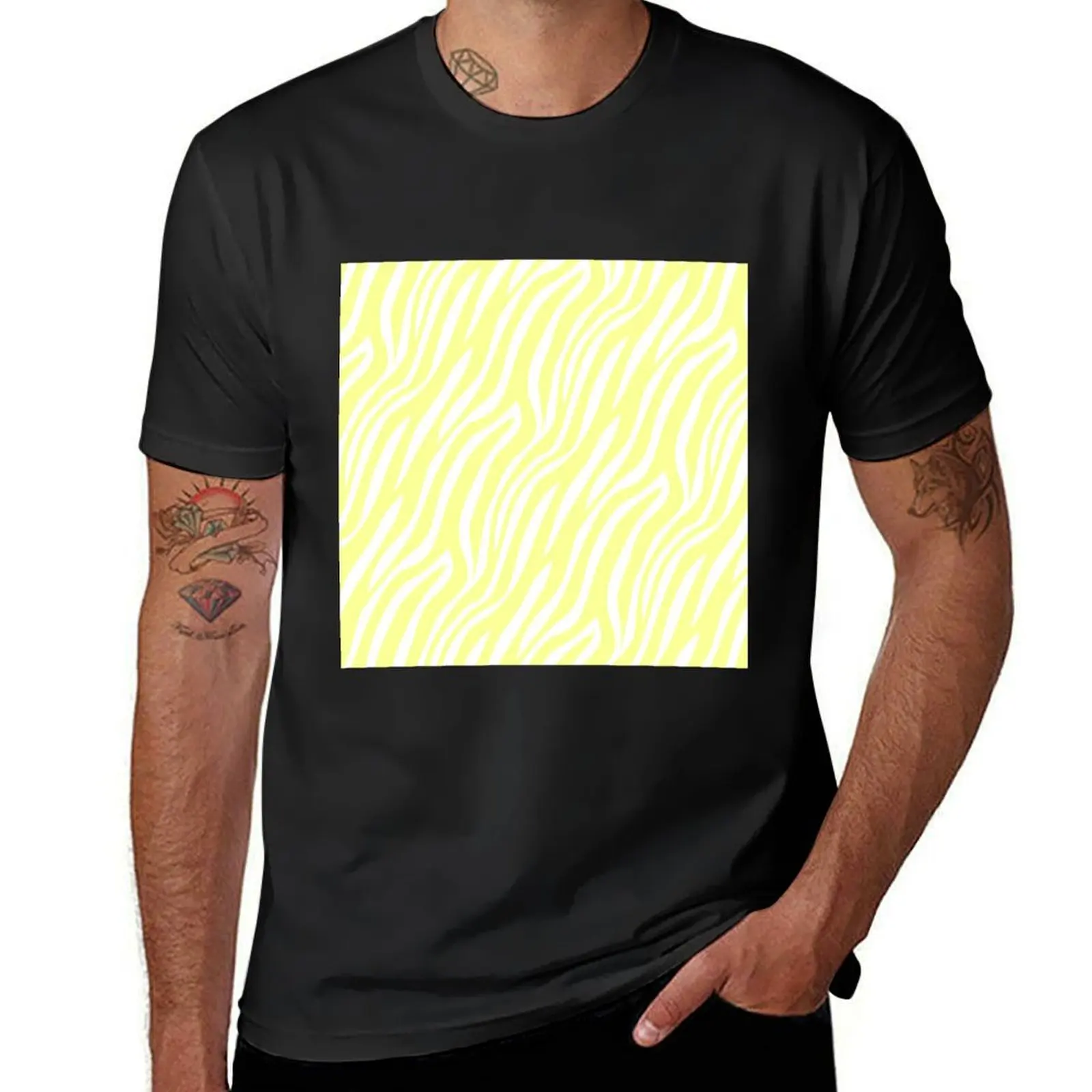 

Cute Summer Patterns, Summertime Patterns, Symmetric Patterns, Simply Satisfying Light yellow zebra stripes T-Shirt