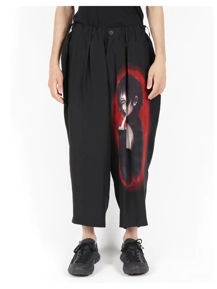 Mysterious woman yohji yamamoto pants Elastic waist Unisex wide leg pants Owens pants dark style pants for man's clothing
Mysterious woman yohji yamamoto pants Elastic waist Unisex wide leg pants Owens pants dark style pants for man's clothing